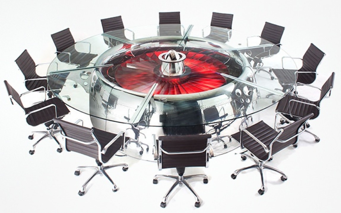 Boeing 747 Jumbo Jet Conference Table