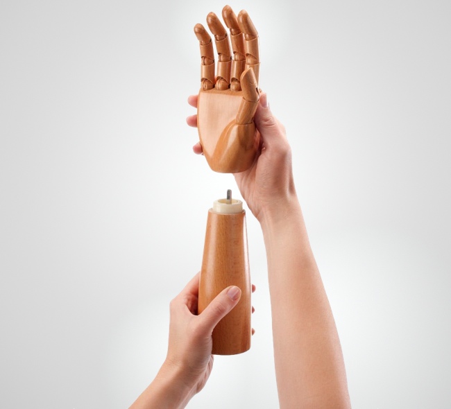 MOBI Macinasale E Pepe A Forma Di Mano – Modello Sinistrorso, Altezza 33 Cm, Macinino In Ceramica