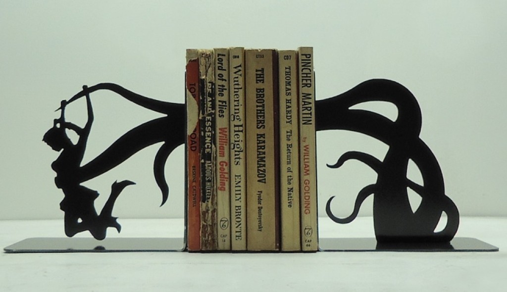 Creative Metal Art Bookends To Add Attention To Your Prized Collection
