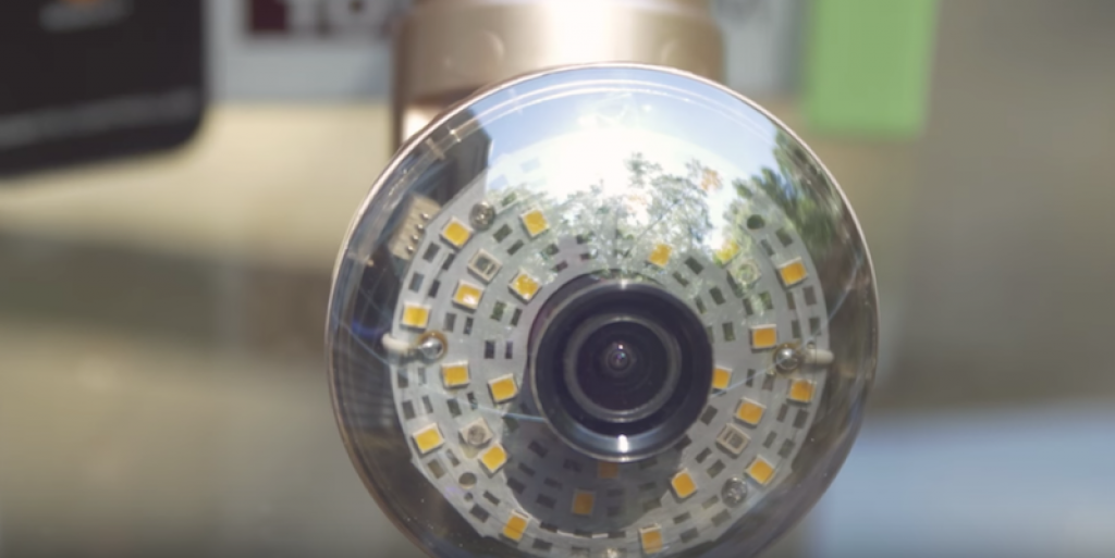 The WiFi Security Camera Disguises a Camera as a Light Bulb