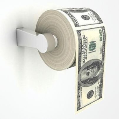 $100 Bill Toilet Paper