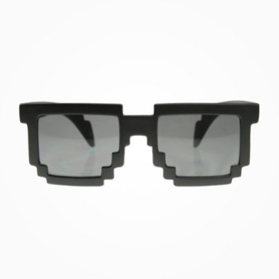 Pixelated 8-Bit Geeky Glasses