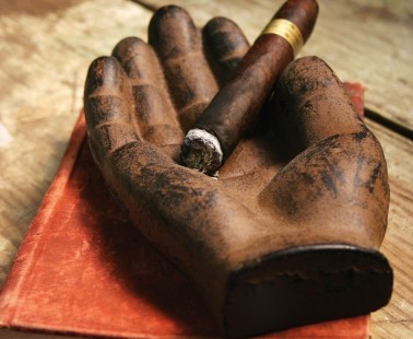 Cast Iron Cigar Hand Ashtray