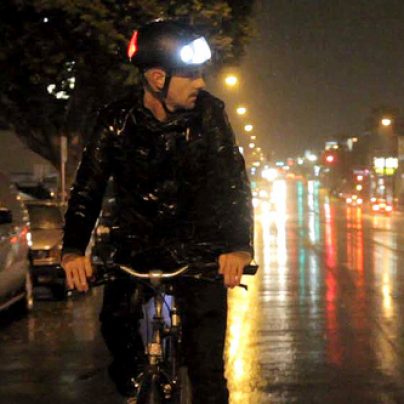 Torch: A bicycle helmet with integrated lights