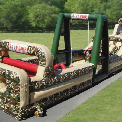 85 Foot Inflatable Military Obstacle Course