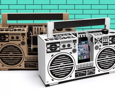 The Berlin Boombox – A Powerful Sound System Made From Cardboard