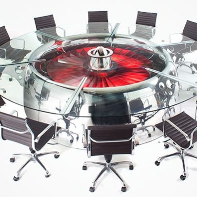 Boeing 747 Jumbo Jet Conference Table