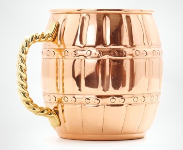 Copper Moscow Mule Barrel Mug