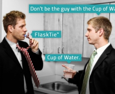 FlaskTie™ – A Tie You Can Wear and Drink From