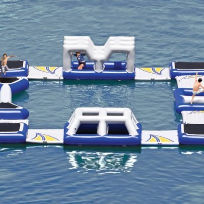 Enormous Floating Obstacle Course