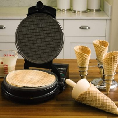 Enjoy Freshly Baked Waffle Cones At Home
