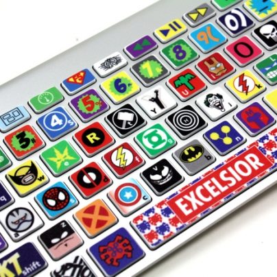 Macbook Keyboard Super Hero Skin