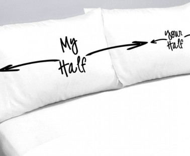 My Half Your Half Pillow Cases