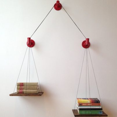 Red Balance Bookshelf