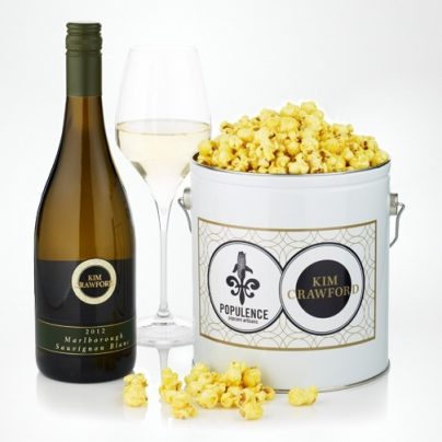 Sauvignon Blanc Infused Popcorn