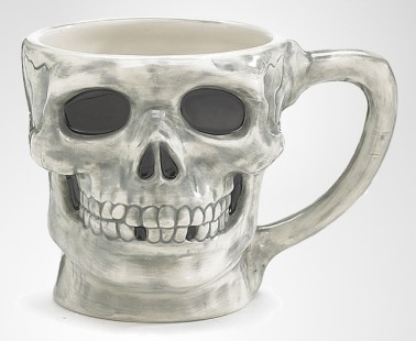 Large Skull Halloween Coffee Mug