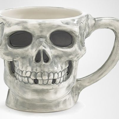 Large Skull Halloween Coffee Mug