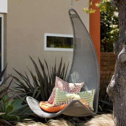 Urban Balance Curve Rattan Wicker Hanging Chair
