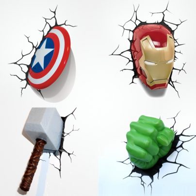 Smash These Superhero 3D Nightlights Into Your Wall