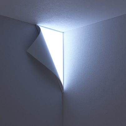 A Light That Gives The Illusion Of A Wall Peeling