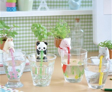 These Adorable Self Watering Planters Make For A Cute Herb Garden