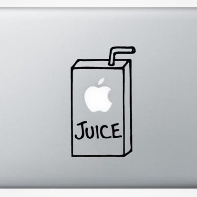 Apple Juice Macbook Decal