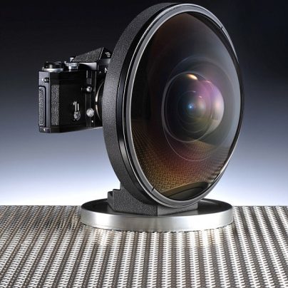 A camera lens so wide-angle it can see behind itself