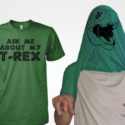 Ask Me About My T-Rex Funny T-Shirt