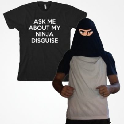 Ask Me About My Ninja Disguise Funny T-Shirt