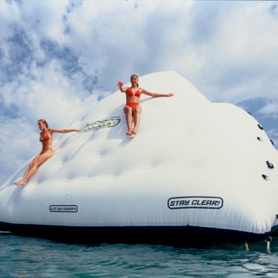 The Gigantic Inflatable Iceberg Climbing Wall