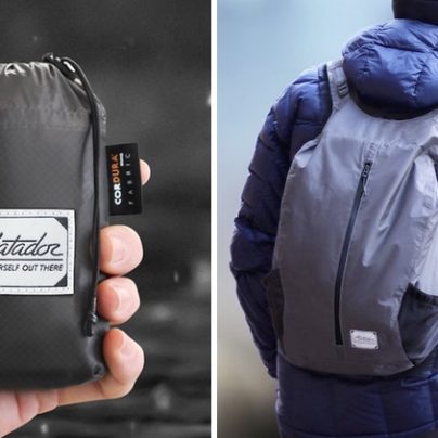 Backpack Folds into the Size of a Cellphone