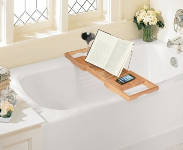 Bamboo Bathtub Caddy