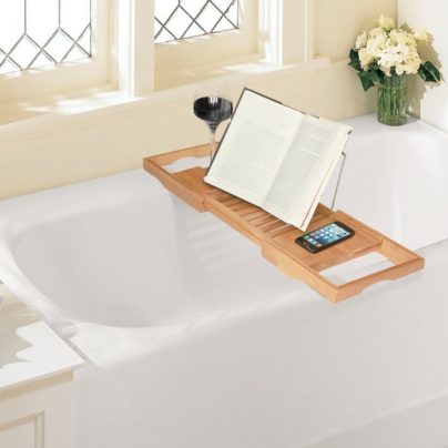 Bamboo Bathtub Caddy