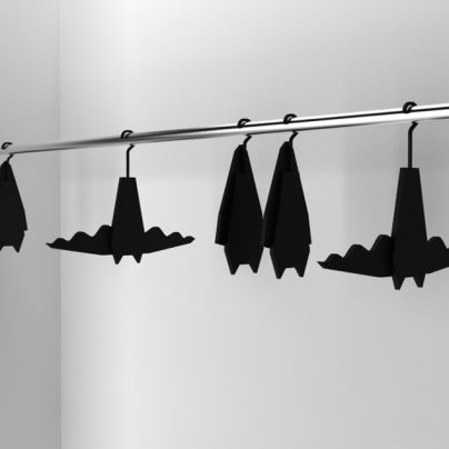 Foldable Bat Hangers by Veronika Paluchova