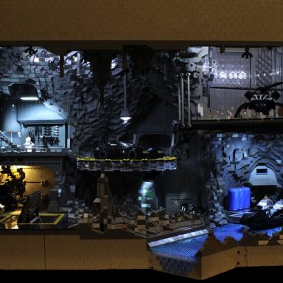 BatCave – The Batman Cave Made Entirely Out Of Legos