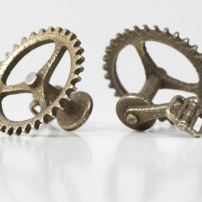 Bicycle Chainring Cufflinks