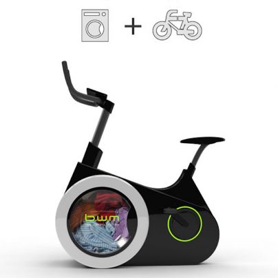 Bike Design Lets You Wash Your Clothes While You Exercise