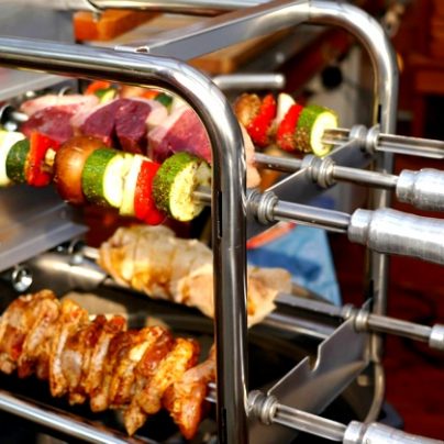 This Brazilian BBQ With Self-Rotating Skewers Will Have You Drooling