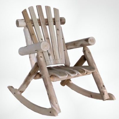 Classic Cedar Log Rocking Chair