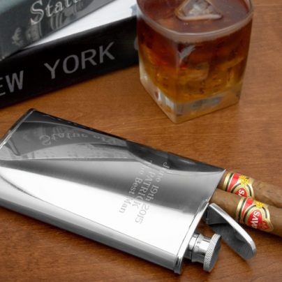 2-in-1 Cigar Holder and Flask