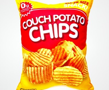 Couch Potato Chip Bag Pillow