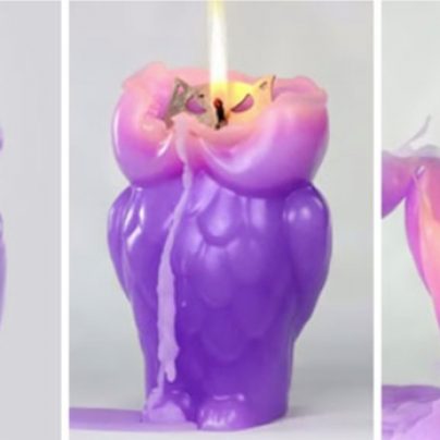 Creepy Candles Reveal Their Metal Skeleton As They Melt
