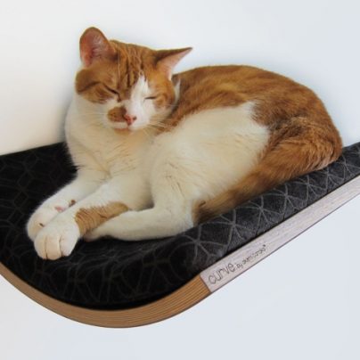 Curve – A Modern Wall-Mounted Pet Bed by Akemi Tanaka