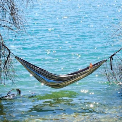Shiny Silver Reflective Disco Hammock