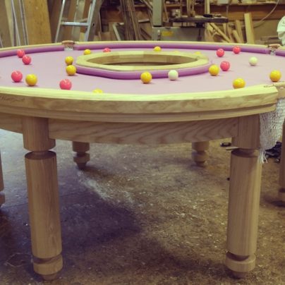 Donut-Shaped Pool Table Makes For A Unique And Fun Experience