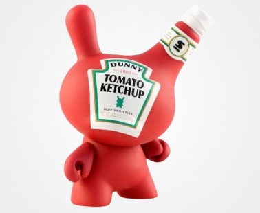 Tomato Ketchup Dunny Figure by Sket-One