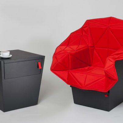 The coffee table that turns into a chair