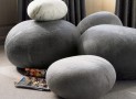 Felted Wool Stones Floor Cushions