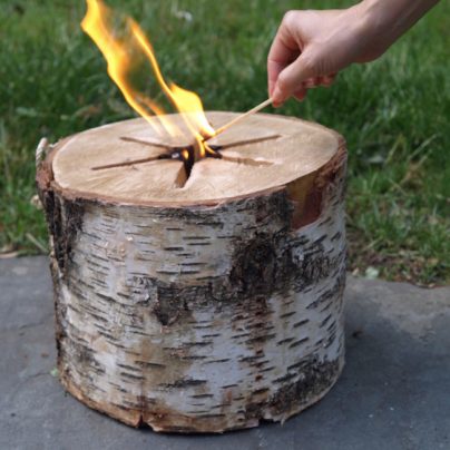 The Chemical-Free Fire Log That Can Be Lit With One Match
