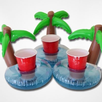 Floating Palm Island Drink Holder